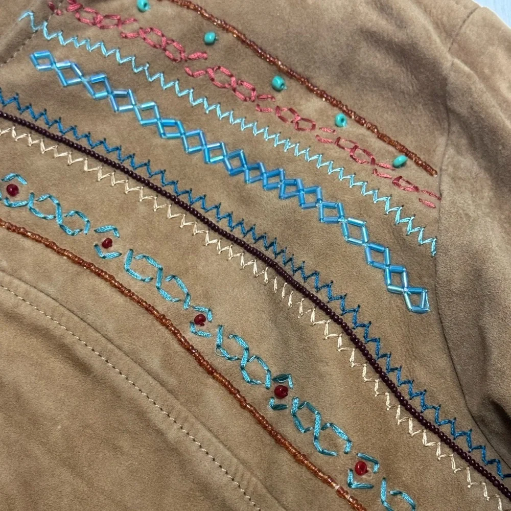 Double D Ranch Loraine beaded suede jacket. Absolutely beautiful condition. - Picture 9 of 14